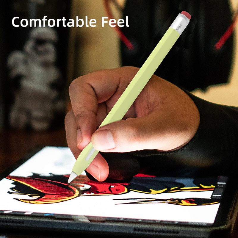 Pentru Funda Apple Pencil 1 2 Husă Duotone Husă de protecție din silicon moale 1 a 2-a generație iPad Creion piele pentru Apple Pencil