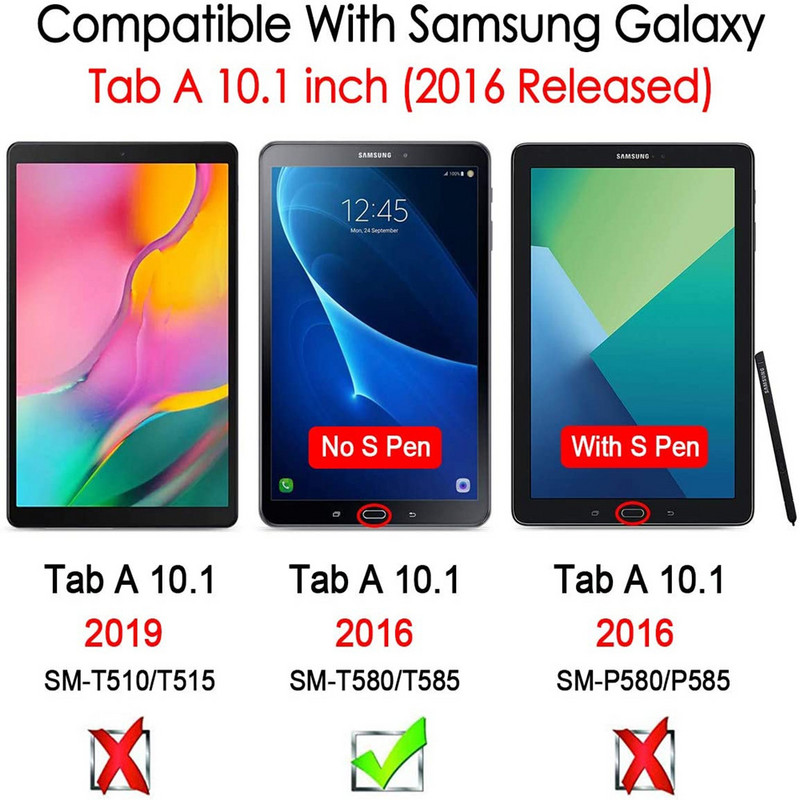 9H keménységű edzett üveg kijelzővédő fólia Samsung Galaxy Tab A 10,1 hüvelykes 2016 SM-T580 T585 karcmentes HD védőfóliához