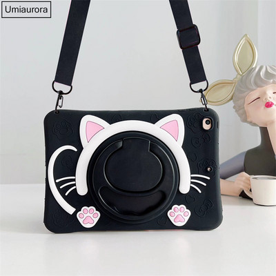 Cartoon Unicorn Kids Bubble Case, skirtas Samsung Galaxy Tab A8 10.5 SM-X200 X205 S6 A7 Lite T500 P610 T290 T220 Silikoninis planšetinio kompiuterio dangtelis