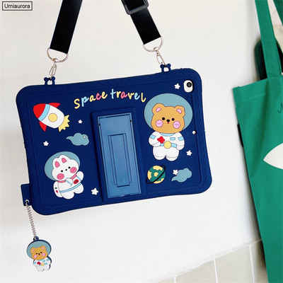 Cartoon Unicorn Kids Bubble Case, skirtas Samsung Galaxy Tab A8 10.5 SM-X200 X205 S6 A7 Lite T500 P610 T290 T220 Silikoninis planšetinio kompiuterio dangtelis