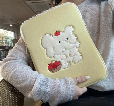 Aranyos rajzfilmes laptop táblagép belső toktáska Ipad Pro 10,5 11 12,9 Air 1 2 3 4 hüvelyes tok Macbook Ipad 9,7 10,2 10,9 hüvelykes készülékhez