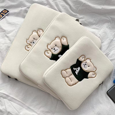 Aranyos rajzfilmes laptop táblagép belső toktáska Ipad Pro 10,5 11 12,9 Air 1 2 3 4 hüvelyes tok Macbook Ipad 9,7 10,2 10,9 hüvelykes készülékhez