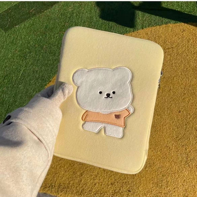 Aranyos rajzfilmes laptop táblagép belső toktáska Ipad Pro 10,5 11 12,9 Air 1 2 3 4 hüvelyes tok Macbook Ipad 9,7 10,2 10,9 hüvelykes készülékhez