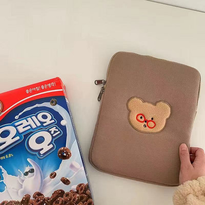 Aranyos rajzfilmes laptop táblagép belső toktáska Ipad Pro 10,5 11 12,9 Air 1 2 3 4 hüvelyes tok Macbook Ipad 9,7 10,2 10,9 hüvelykes készülékhez