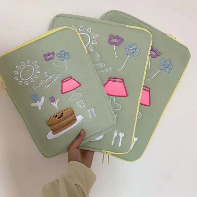 Aranyos rajzfilmes laptop táblagép belső toktáska Ipad Pro 10,5 11 12,9 Air 1 2 3 4 hüvelyes tok Macbook Ipad 9,7 10,2 10,9 hüvelykes készülékhez