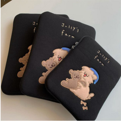 Aranyos rajzfilmes laptop táblagép belső toktáska Ipad Pro 10,5 11 12,9 Air 1 2 3 4 hüvelyes tok Macbook Ipad 9,7 10,2 10,9 hüvelykes készülékhez