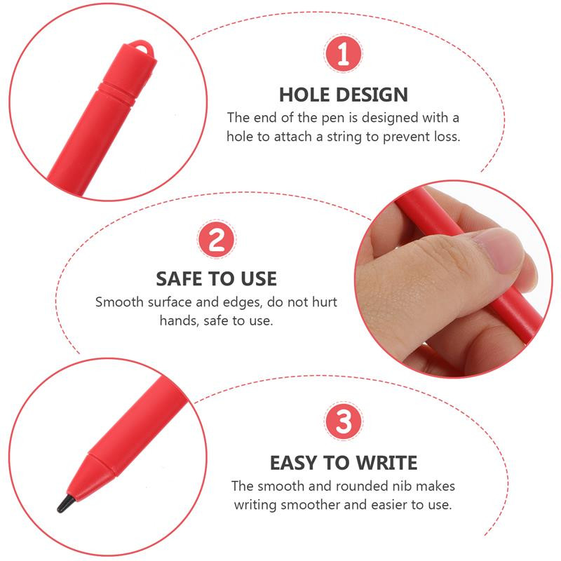 6 buc Pen Desen Tablet Pixuri LCD Scriere Copii Laptop Stylus Pictura activă Pentru Mesaje Magnetice Creion Electronice