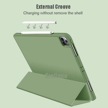 Για iPad Air 2 Air 4 5 10.9 3 Wake up Case For Ipad 10.2 Pro 10.5 11 2022 M2 9.7 Mini 5 4 with Pencil Holder Silicon Funda Cover