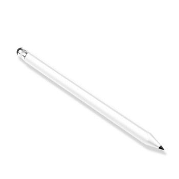 Universal στυλό αφής για iPad tablet Writing Draw Dual Head Stylus Capacitive Pencil Πλαστικό στρογγυλό άκρο από καουτσούκ Χονδρική