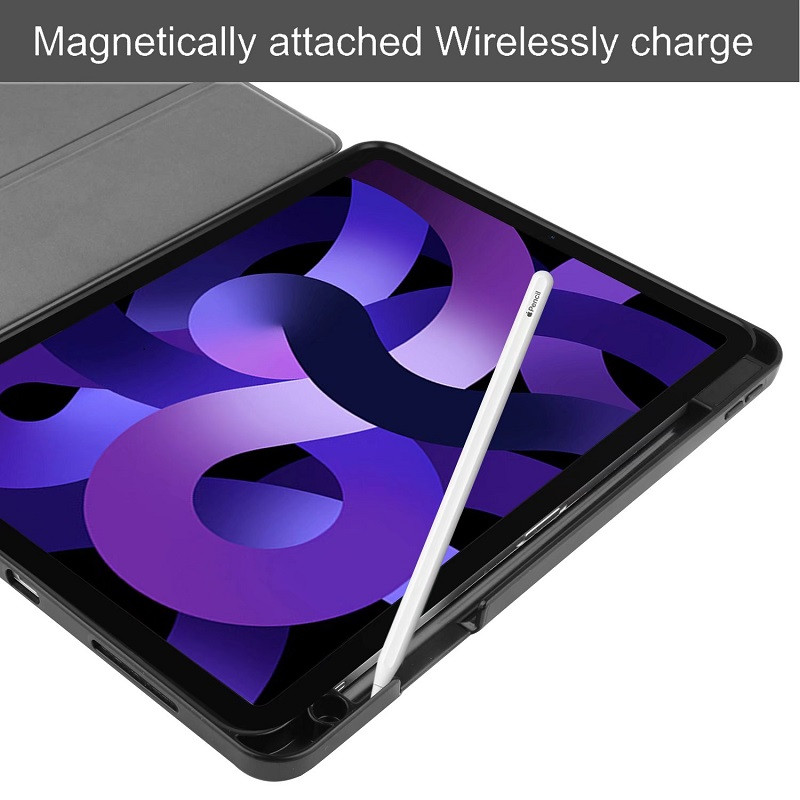 Plāns vāciņš Samsung Galaxy Tab S6 Lite 10.4 2020 2022 P610 P615 P613 p619 vāciņš ar zīmuļa turētāju, trīskāršs statīvs Smart Shell