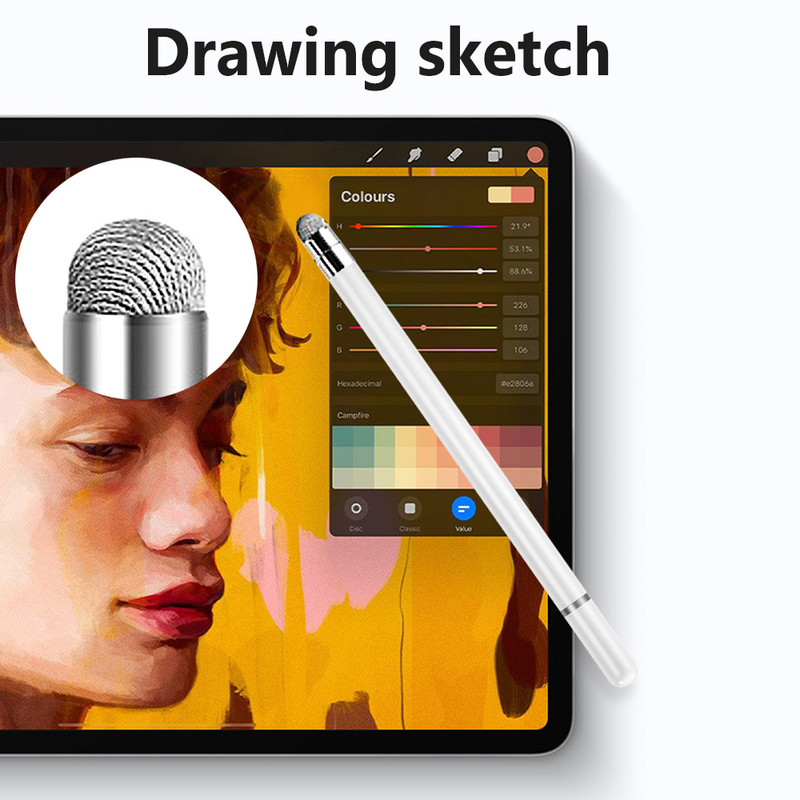Stylus Pen iPad táblagéphez iPadhez iPhone Huawei Xiaomi Apple Pencilhez Univerzális Stylus 2 az 1-ben érintőképernyős toll