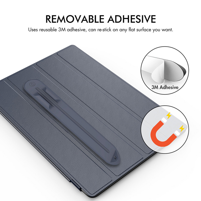 Mäkký držiak na kondenzátorové pero s magnetickým puzdrom, kompatibilný silikónový dotykový stylus, ochranný obal pre iPad 10 a Apple Pencil 1/2
