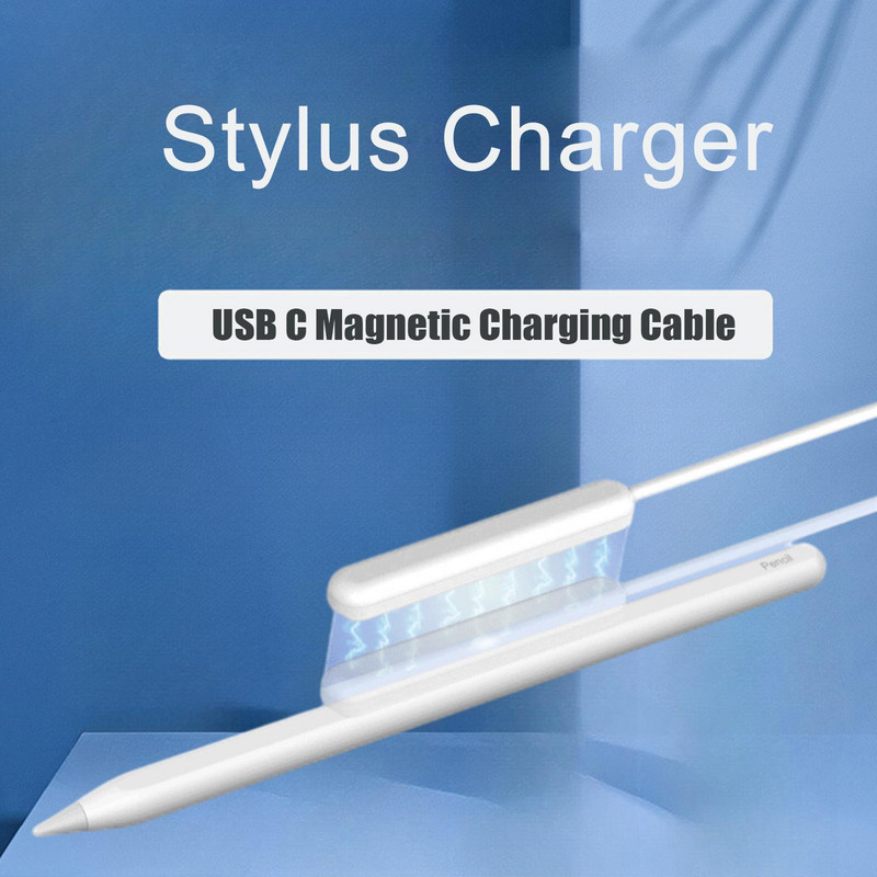 Για Apple Pencil 2 2nd Type C Charger Adapter USB C Μαγνητικό καλώδιο φόρτισης για Apple Pencil 2 2nd Stylus Charger