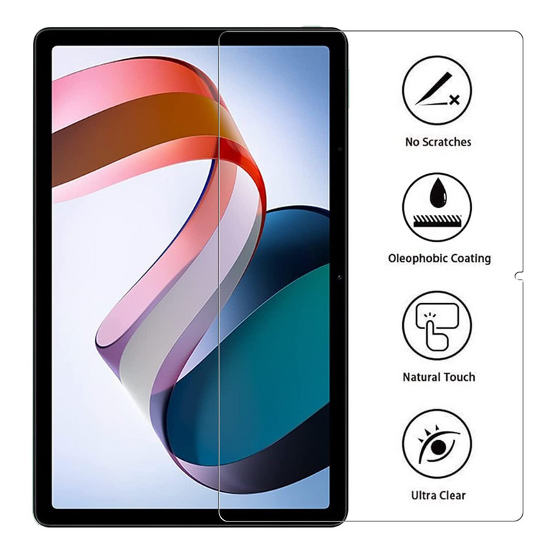 Planšetdatora aizsargplēve Xiaomi Redmi Pad 10,61 collu ekrāna aizsargplēvei, 2022. gada sprādziendroša caurspīdīga 9 H rūdīta stikla plēve bez burbuļiem