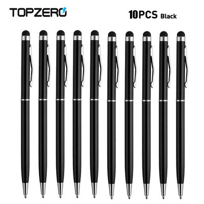 12 τεμ. 2 σε 1 Tablet σχεδίασης Universal Stylus Pen Capacitive Screen Touch Pencil για κινητό τηλέφωνο Apple iPad Ανθεκτικό μολύβι αφής