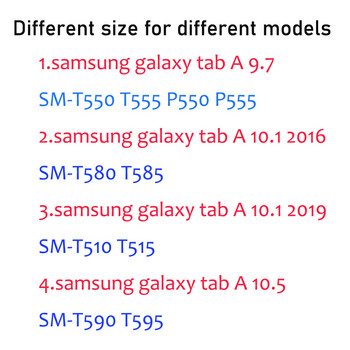 2PCS закален стъклен протектор за екран за Samsung Galaxy Tab A 10.1 2019 T510 T515 SM-T510 SM-T515 10.5 SM-T580 T590 Устойчив на надраскване