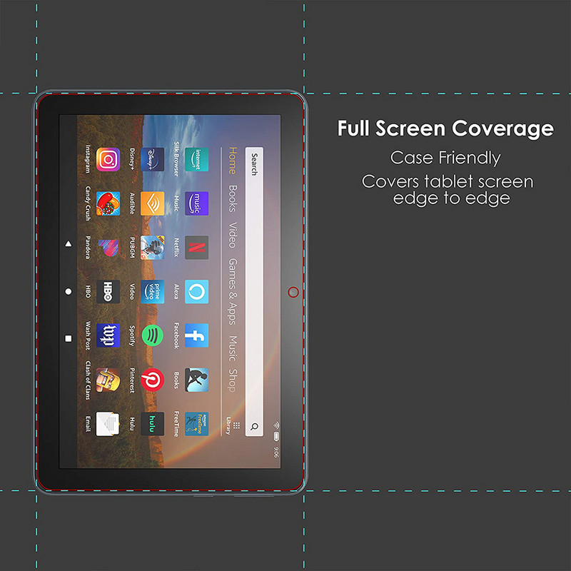 2 tk karastatud klaasist ekraanikaitset Amazon Fire 7 5., 7., 9., 12. Fire HD 8 Fire HD10 2017 2019 11. 10 Plus Fire 10 jaoks