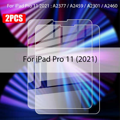 2kom kaljenog stakla za Ipad Air 5 4 3 2022 Pro 11 2021 9,7 inčni zaštitnik za zaslon Ipad Mini 6 2 1 10.2 6th 9th Gen Glass