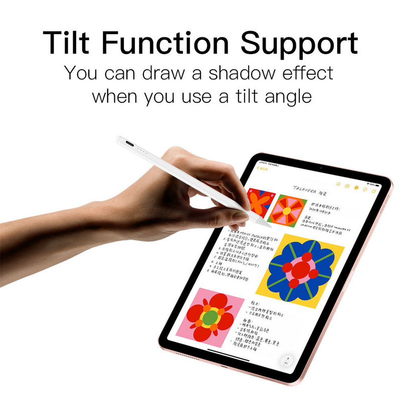Za Ipad Pencil Stylus Pen Power Display Odbijanje dlana Za Ipad 9 Generation Pencil Pro 11 12.9 2022 -2018 Za iPad Dodaci