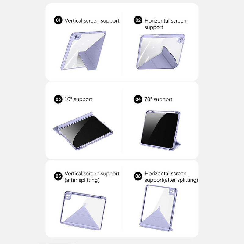 Korpuss Ipad Pro 11 10 10,9 9 paaudzei 8 7 10,2 9,7 Ipad Air vāciņš 5 4 3 2 1 Mini 6 Case Funda piederumi