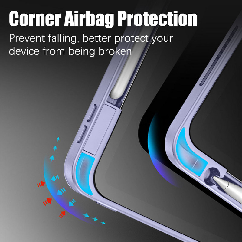 Korpuss Ipad Pro 11 10 10,9 9 paaudzei 8 7 10,2 9,7 Ipad Air vāciņš 5 4 3 2 1 Mini 6 Case Funda piederumi