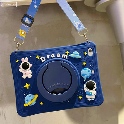 Za iPad 7th 8th 9th Gen 10.2 360 Rotation Handle Stand Case Za iPad 10th Air 1 2 3 4 5 10.9 2022 Mini 6 9.7 Pro 11 Kids Cover