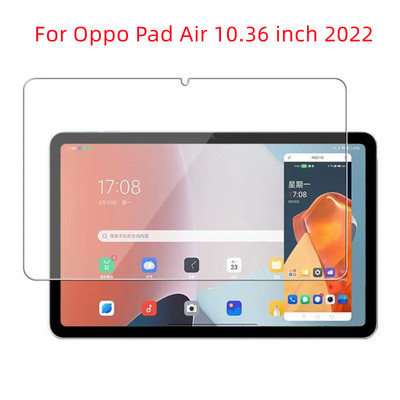9H edzett üveg képernyővédő fólia Oppo Pad Air 10,36 hüvelykes 2022 Tablet Anti Scratch Ultra átlátszó védőfóliához