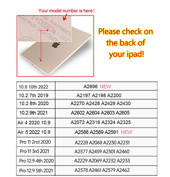 За iPad 10.2 Pro 11 12 9 Case 2021 2020 Силиконов капак за iPad 7th 8th 9th 10th Generation Case За iPad Air 4 Air 5 2022
