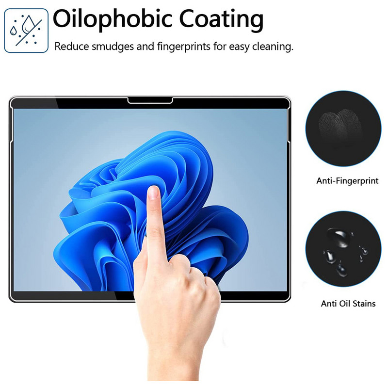 Προστατευτικό οθόνης από σκληρυμένο γυαλί για Microsoft Surface Pro 8 9 X 13 ιντσών Προστατευτική μεμβράνη tablet για Surface Pro 8 9 X 2020 2021