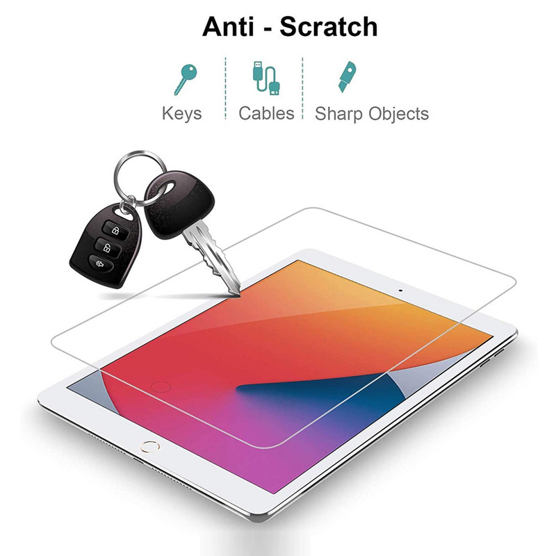 Ekrāna aizsargs iPad Air 4 5 Pro 11 10,5 10,2 9,7 10,9 collu planšetdatora aizsargplēve 2 3 6 8 7 9 10th Mini 7,9 rūdīta stikla plēve