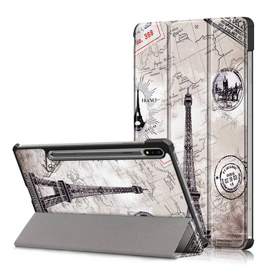 Samsung Galaxy Tab S8 S7 Plus S7 FE SM-T970 táblagép bőr összecsukható mágneses burkolat Funda Galaxy Tab S7 S8 Plus S7 S8 tokhoz