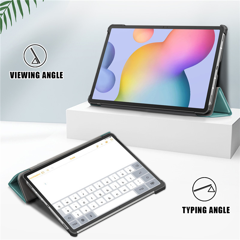 Samsung Galaxy Tab S8 S7 Plus S7 FE SM-T970 táblagép bőr összecsukható mágneses burkolat Funda Galaxy Tab S7 S8 Plus S7 S8 tokhoz