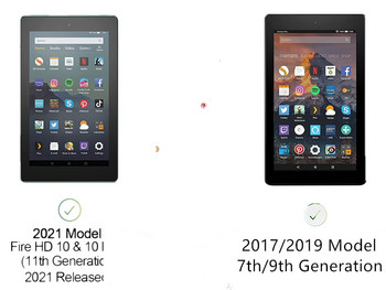 Θήκη για tablet Amazon Fire HD 10 2021 Πτυσσόμενο κάλυμμα μαγνήτη για Funda Kindle Fire HD 10 HD10 2021 Plus Tablet 11ης γενιάς