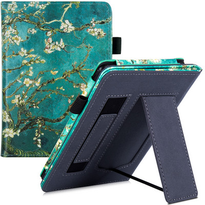 Kindle Paperwhite Signature Edition un Kindle Paperwhite 11. paaudzes korpusa vāks ar statīvu/rokas siksnu un automātisko miega režīmu/modināšanu