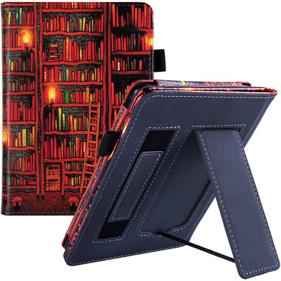 Kindle Paperwhite Signature Edition un Kindle Paperwhite 11. paaudzes korpusa vāks ar statīvu/rokas siksnu un automātisko miega režīmu/modināšanu