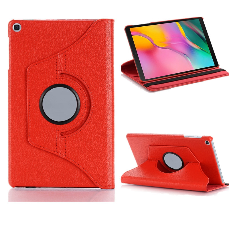 „Samsung Tab A 2019“ 10,1 colio T510 T515 Case 360 besisukantis „Smart Auto-Sleep“ PU stovo dangtelis, skirtas Samsung SM-T510 T515 10,1 colio dangtelis