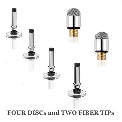 2-u-1 Precizna olovka s diskom i vlaknima, kapacitivni dodirni zaslon, olovka za crtanje, olovka za iPad Galaxy Tab Xiaomi Redmi Huawei