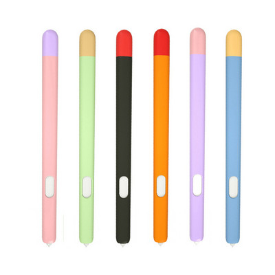 Silikonska maska s dizajnom u dvije boje za Samsung Galaxy Tab S6 Lite S7 Olovka Olovka Zaštitni rukav Stylus Olovka na dodir S Olovka