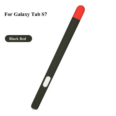 Kétszínű kialakítású szilikon tok Samsung Galaxy Tab S6 Lite S7 tollhoz, ceruza védőhüvely Stylus érintőtoll borító S Penhez