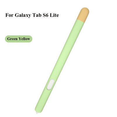 Kétszínű kialakítású szilikon tok Samsung Galaxy Tab S6 Lite S7 tollhoz, ceruza védőhüvely Stylus érintőtoll borító S Penhez