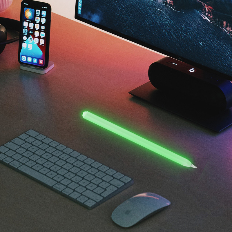 Husă pentru Apple Pencil 2 Husă de protecție Silicon moale Creion pentru tabletă de a doua generație Husă portabilă pentru stilou tactil pentru Apple Pencil 2