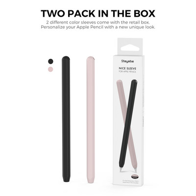 Pentru Apple Pencil 2 Husă Pencil Case pentru Apple a 2-a generație de tablete Touch Stylus Pen Husă de protecție Husă portabilă din silicon moale