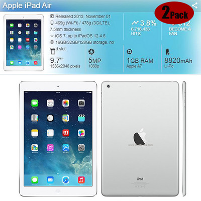 Tempered Film For iPad Air 1 2 2013 2014 9,7'' Full Coverage Screen Protector Glass for Apple iPad A1474 A1475 A1476 A1566 A1567