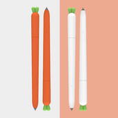 Sárgarépa Zöldségmodell Puha tok Szilikon burkolat Samsung Galaxy Tab S Pen S6 Lite S7 Tablet Stylus ceruzatartóhoz