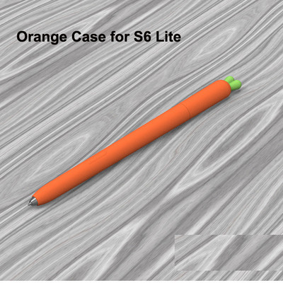 Sárgarépa Zöldségmodell Puha tok Szilikon burkolat Samsung Galaxy Tab S Pen S6 Lite S7 Tablet Stylus ceruzatartóhoz