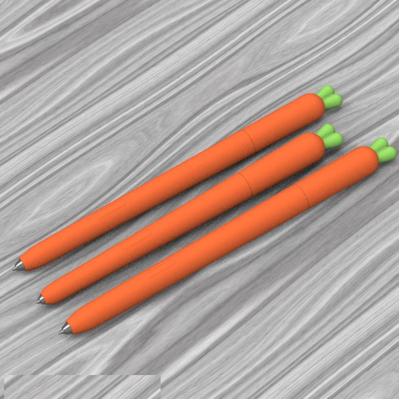 Sárgarépa Zöldségmodell Puha tok Szilikon burkolat Samsung Galaxy Tab S Pen S6 Lite S7 Tablet Stylus ceruzatartóhoz