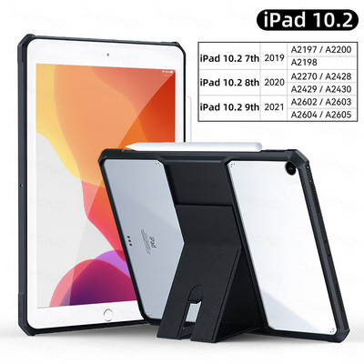 Átlátszó táblagép tok iPad Pro 11 2022 2020 Air 4/5 10.9 10. 10.2 7/8/9. 9.7 5/6 mini 45 6 Ultra vékony fedél állvánnyal