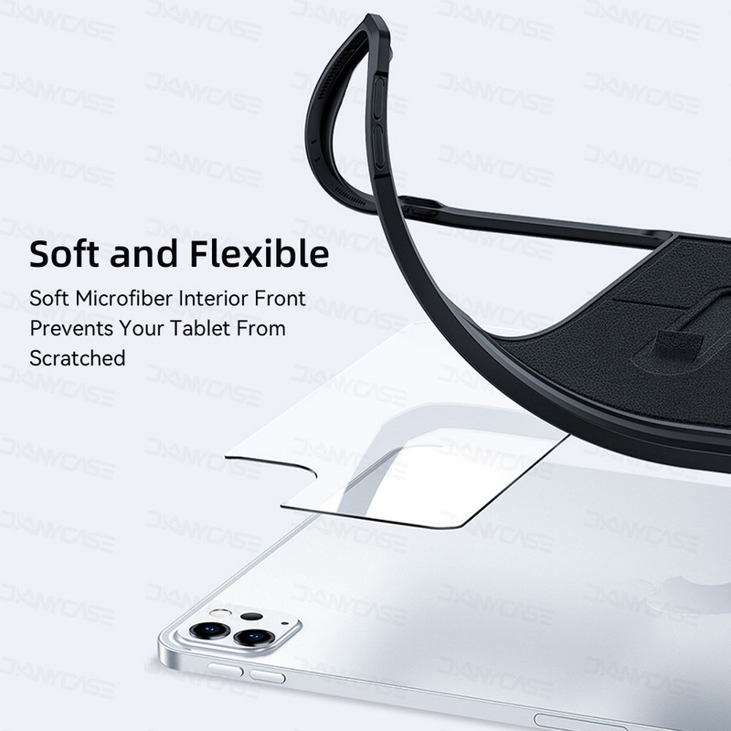 Átlátszó táblagép tok iPad Pro 11 2022 2020 Air 4/5 10.9 10. 10.2 7/8/9. 9.7 5/6 mini 45 6 Ultra vékony fedél állvánnyal