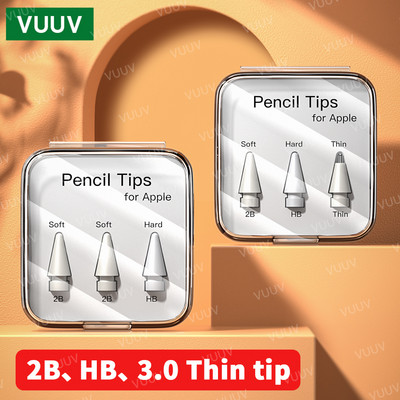 Savjeti za Apple Pencil 1. 2. generacija ZA APPL PENCIL Double Layer 2B & HB meki i tvrdi zamjenski vrh za Apple Pencil Nib