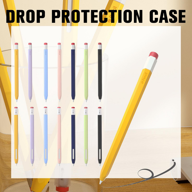 Za Apple Pencil 1 2 Case Silikonski Stylus Pen Cover Zaštitna torbica Neklizajuća Anti-Fall Pencil Skin Za Apple pernica